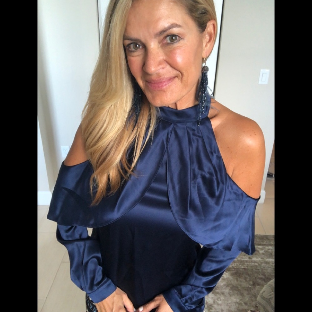 Cobalt Blue Parker Off Shoulder